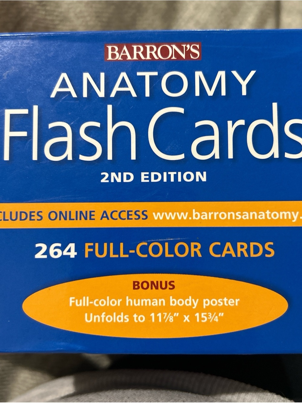 Anatomy Flash Cards 2nd Edition